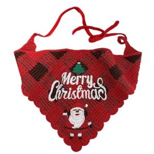 Bandeau de P&egrave;re No&euml;l tricot&eacute; flocon de neige pour l'ext&eacute;rieur Motif de flocon de neige &Eacute;charpe cr&eacute;ative pour cheveux de No&euml;l (dakeyou, neuf)