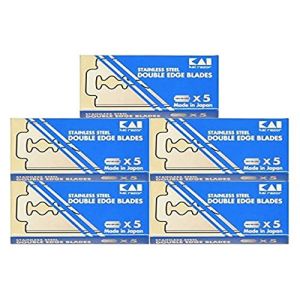 25 lames barbe kai double fil (Razor Blades Club, neuf)