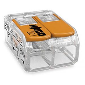 100 bornes enfichables WAGO Compact 2x 0,2-4 mm² avec levier (BONPLANPRO, neuf)