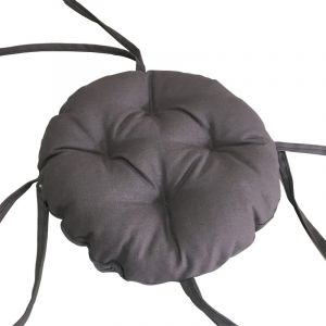 Générique Coussin De SièGe De Tabouret Rond éPais, Coussin De Chaise AntidéRapant Super Doux, Coussin De Chaise De Salle à Manger De Couleur Unie (Diamètre:40cm(16inch), Gris foncé) (HUALEMEI Store, neuf)