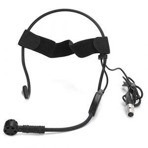 Lazmin112 Microphone Serre-t&ecirc;te &agrave; 3 Broches, Casque Micro &agrave; condensateur Casque et micros pour transmetteur de syst&egrave;me sans Fil m&eacute;langeur Audio (Lazmin112, neuf)
