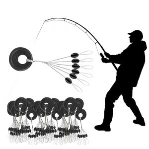 RTRTGS 600 Pi&egrave;ces P&ecirc;che Bobber Bouchon,6 en 1 Caoutchouc Arr&ecirc;t de Bouchons P&ecirc;che, Stop Fil Peche avec Taille S,pour Les Ruisseaux,Les Rivi&egrave;res,Les Lacs,La P&ecirc;che en Mer,Les (RTRTGS, neuf)