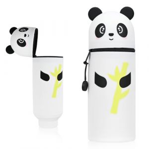 Kawaii - Trousse scolaire 2 en 1 en silicone - Porte-crayons en forme d'animal - Convient pour garçons et filles - Trousse de bureau (SmlperDirect-fr, neuf)