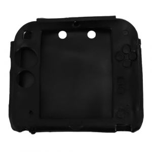 Aramox Coque de Protection en Silicone Souple 2DS pour Manette 2DS avec Protecteurs d'&eacute;cran Antid&eacute;rapants, R&eacute;sistants aux Chocs, Design L&eacute;ger et Durable pour Les Joueurs (Black) (Gouinyou, neuf)