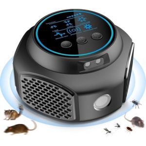 OBEST R&eacute;pulsif anti-souris &agrave; ultrasons avec USB, r&eacute;pulsif anti-rats, r&eacute;pulsif souris, r&eacute;pulsif souris &agrave; ultrasons 4 c&ocirc;t&eacute;s, r&eacute;pulsif &agrave; 360&deg;, r&eacute;pulsif pour l'int&eacute;rieur 300 ㎡ (Jun Ao Trading Co., Ltd., neuf)