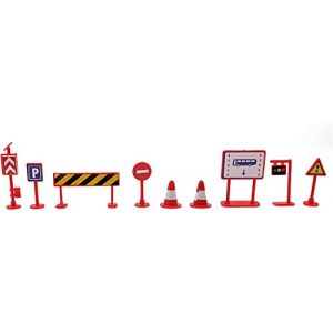 Lot de 9 panneaux de signalisation routi&egrave;re - Mod&egrave;le de panneaux de signalisation routi&egrave;re - Jouet de voiture (LYXLYX, neuf)