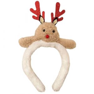 Serre-t&ecirc;te tendance en bois de cerf, accessoire de coiffure polyvalent pour enfants et adultes, accessoires photo, serre-t&ecirc;te en bois de cerf pour adulte (zijianZZJ, neuf)