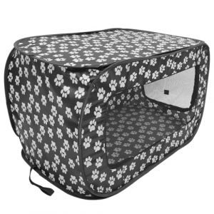 POPETPOP Tente Pliable pour Animaux de Compagnie Portable Abri Confortable pour Chat et Petit Chien Enclos Ext&eacute;rieur Oxford R&eacute;sistant Facile &agrave; Transporter et D&eacute;plier Refuge S&eacute;curis&eacute; pour (Denneyas, neuf)