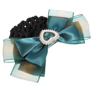 ADOCARN Clip Chignon Résille Pinces à Cheveux Pour Casque Brillant Grand Noeud De Pince à Cheveux Pour Adultes Clips Cheveux Strass Barrettes Femme Cheveux Fins Paillettes En Tissu Green (Qihmm, neuf)