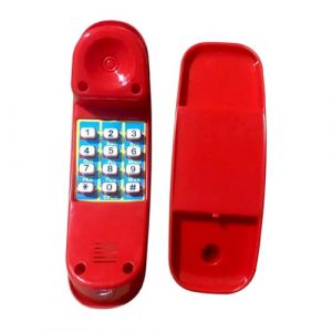 Jouet de T&eacute;l&eacute;phone avec Cl&eacute; Num&eacute;rique, Accessoire Aire de Jeux, Jeu en Plein air Balan&ccedil;oire Ext&eacute;rieur, T&eacute;l&eacute;phone en Plastique Maisonnette pour Enfant, Rouge (HuadaX, neuf)