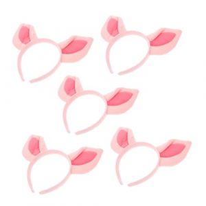 GANAZONO 5pièces Bandeau Animaux Oreilles Peluche Accessoires De Cheveux Pour Cosplay Photos Fêtes Et Performances Scéniques Tête De Cochon Mignonne Pour Décoration Événements (JUNEE, neuf)