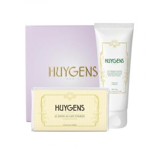 HUYGENS Coffret Duo Verveine Bio, Savon au Lait d'&Acirc;nesse et Cr&egrave;me pour les Mains, Tous Types de Peaux, 100g + 50ml (HUYGENS, neuf)