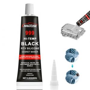 Scivee Pate a Joint Moteur,Mastic d'&eacute;tanch&eacute;it&eacute; pour Moteur,Pate a Joint Carter,Pate a Joint Moteur Haute Temperature,Plage de R&eacute;sistance &agrave; la Chaleur de -50℃-315℃ -85g (Noir) (MSTK, neuf)