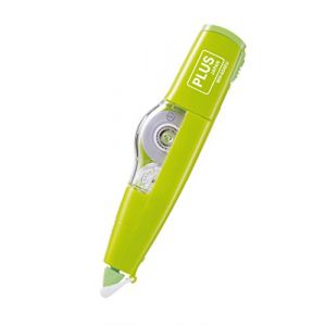 PLUS Japan Roller correcteur MR en forme de crayon rechargeable &eacute;cologique vert, 6 m x 4,2 mm (Micro Passion 76, neuf)