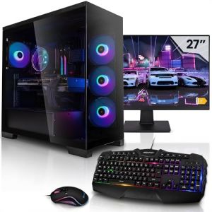 Aurum M&eacute;ga Pack PC Gamer Fixe Complet Ryzen 7 7800X3D &bull; Ecran LED 27" &bull; GeForce RTX5070 12Go &bull; 32Go DDR5 &bull; 1TB M.2 SSD &bull; Windows 11 &bull; Claviers de Jeu et Souris (AurumPC, neuf)
