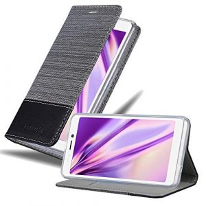 cadorabo Coque pour WIKO Jerry 3 en Gris Noir - Housse Protection avec Fermoire Magn&eacute;tique, Stand Horizontal et Fente Carte - Portefeuille Etui Poche Folio Case Cover (cadorabo-shop, neuf)