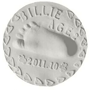 Kit de moulage d'empreinte de main et d'empreinte d'empreinte de b&eacute;b&eacute; de p&acirc;te d'argile molle de s&eacute;chage &agrave; l'air pour les filles et les gar&ccedil;ons nouveau-n&eacute;s, cadeaux personnalis&eacute;s de douche de b&eacute;b&eacute; souv (YSB-store, neuf)