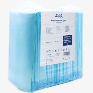 Sofex Al&egrave;ses jetables 60x90 cm &ndash; 50 pi&egrave;ces, 5 Couches &ndash; al&egrave;ses m&eacute;dicales de lit Incontinence, al&egrave;se jetable pour b&eacute;b&eacute;, al&egrave;se pour Chien, al&egrave;ses jetables absorbantes, Anti-fuites et antid&eacute;rapantes (sfmedicalproducts, neuf)