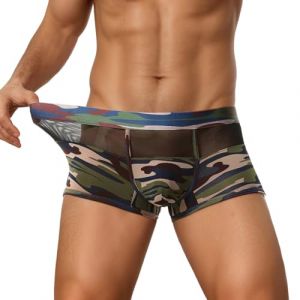 Boxers pour homme, style militaire, camouflage, sous-vêtements, hipster, slip, slip, slip, slip, slip, slip, boxer, slip, boxer, slip, boxer, boxer, boxer, boxer, boxer, boxer, boxer, O Armée Vert, S (Bule-shoeie, neuf)