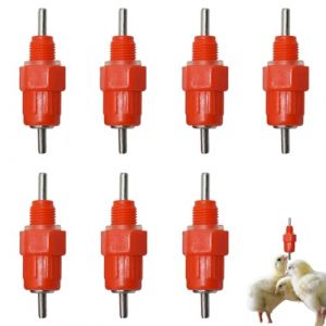 MWUMRCM Automatique Tétine Abreuvoir, 7 Pcs Abreuvoirs Automatiques Kit,Abreuvoir Volaille en Plastique,Volaille Automatique Abreuvoir, Eau Mamelons Abreuvoirs,pour Poulet Canard Volaille (WU ZHISHUN DE DIAN, neuf)