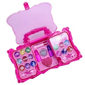 Kit De Maquillage Pour | Cosm&eacute;tique Princesse | Coffret de Maquillage Lavable pour Petite Fille,Pour F&ecirc;tes &agrave; la Maison, Salle de Jeu, Adolescents, Anniversaires et R&eacute;unions Familiales (The Vast CH, neuf)