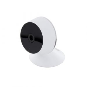 Chacon - Cam&eacute;ra de Surveillance int&eacute;rieure Wi-FI 1080p - Vision 90&deg; - Micro SD 128Go - Blanc et Noir (Enexo, neuf)