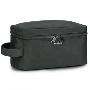 ECOHUB Trousse de Toilette Homme Femme Trousse Maquillage pour Accessoires de Voyage Sac de Rasage avec Poches Humides et S&egrave;ches Garcon Vanity Voyage Imperm&eacute;able pour Rangement Cosm&eacute;tiques, Gris Vert (Ecohub Euro, neuf)