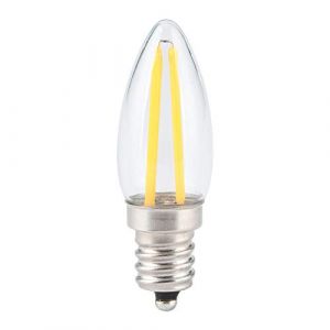 10 Ampoules LED,Ampoule à Filament Long, Ampoules candélabres E12 1.5 W AC230 V LED, Ampoules de Ventilateur de Plafond pour éclairage paysager de Voiture à la Maison, Del Bleue Ampoule Mini ampo (Haedaxua, neuf)