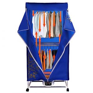 S&egrave;che-linge &eacute;lectrique 1500 W armoire portable s&eacute;choir pliable t&eacute;l&eacute;commande roues 30 kg poids s&eacute;choir air chaud famille appartement campeur (HANYAKEII, neuf)