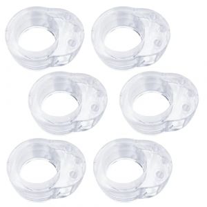 Hantoc Butées de Porte, Lot de 6 Arrêts de Porte Caoutchouc Transparentes Arret de Porte Silicone,Stop-Portes Poignée de Porte Butée Porte Bumper Mur Protecteur Bloque Porte Anti-Poignée de Porte (Hantoc Europe, neuf)