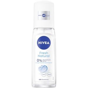 NIVEA Fresh Natural Déodorant en spray sans aluminium (ACH) avec soin doux, déodorant antibactérien avec protection 48h et formule unique INFINIFRESH (75 ml) (M & L France, neuf)
