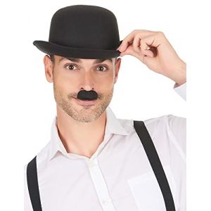 DEGUISE TOI - Moustache Charlie Chaplin noire adulte - Moustache - Taille Unique - Noir - Accessoires pour d&eacute;guisement - - - Carnaval (Vegaoo Party_Officiel, neuf)