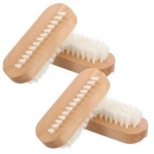 NOLITOY 4pièces Brosse à Ongles à Poils Bois Pour Nettoyage Brosse Pour Récurer Les Ongles Manucure Et Pédicure (M.Meteorite, neuf)
