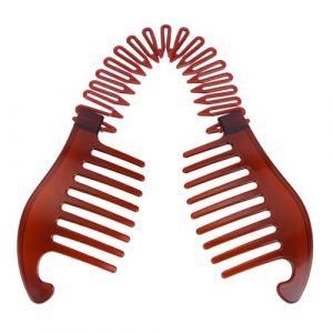 Pinces &agrave; cheveux banane en plastique pour queue de cheval | Pinces &agrave; cheveux longues | Pince &agrave; cheveux banane extensible pour femmes et filles | Peigne banane vintage (tisent, neuf)
