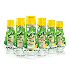 Svelto Gel lave-vaisselle tout-en-1 alimenté par nature, 6 pièces de 36 lavages, détergent à vaisselle avec ingrédients d'origine naturelle, efficace dans les cycles courts, 100% plastique recyclé, (Global Dream ⭐⭐⭐⭐⭐RETOURS SANS FRAIS, neuf)