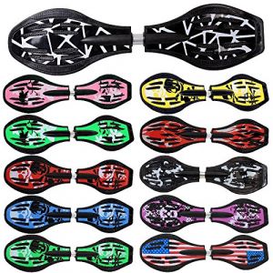 FunTomia&reg; Waveboard Charge Max 120 kg, avec roulement Mach1 + Sac et CD Inclus (Noir/Blanc) (S+S Sportartikel GmbH, neuf)