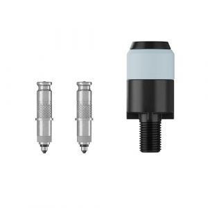 Schwalbe Clik Valve Conversion Set &ndash; Innovation de Valve pour gonflage de pneus v&eacute;lo &ndash; Kit de Conversion pour valves Dunlop/DV avec Adaptateur de t&ecirc;te de Pompe (ReCard GmbH, neuf)
