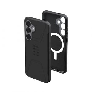 Urban Armor Gear Civilian Case Samsung Galaxy S25 Plus Housse (Officiellement Designed for Samsung certifi&eacute;e, Wireless Charging Compatible Cover, R&eacute;sistante aux Chutes) Noir (ALFA DISCOUNT, neuf)