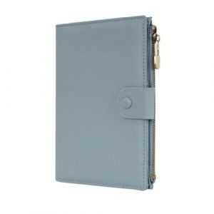 WASON &Eacute;tui de Passeport Cuir Portefeuille Voyage Blocage RFID, Emplacement Passeport avec Poche &agrave; Fermeture &eacute;clair pour Carte d'identit&eacute; Carte d'embarquement Billet Carte SD Essentiels Voyage (Bleu) (Wason eu, neuf)