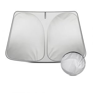 LANGBEAN Pare-Soleil Pliable pour Tesla Model Y Model 3 2018-2025, Pare-Soleil pour Pare-Brise Avant Bloque la Chaleur Protection Contre Les Rayons UV, Accessoires pour Tesla Highland (LANGBEAN, neuf)