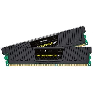 Corsair CML16GX3M2A1600C10 Vengeance LP 16GB (2x8GB) DDR3 1600 Mhz CL10 Mémoire pour ordinateur de bureau performante avec profil XMP. Noir (HIGH TECH MOVING, neuf)