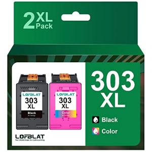 LOFBLAT 303 303XL Lot de 2 Cartouches d'Encre Imprimante Compatibles avec HP 303 pour HP Envy Inspire 7900e, Envy 6230 7830 6220 6232 6234 7130 7134 (tenghangmaoyi, neuf)