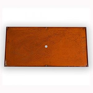 Köhko® Plaque de sol design pour cadre de plantation en acier Corten en kit carré 80 x 40 cm (Köhko-Shop, neuf)