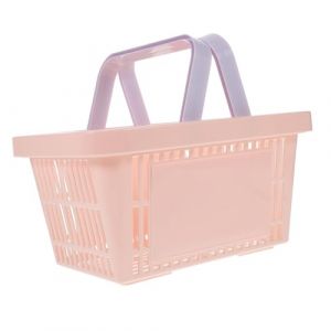 Homoyoyo Panier de Rangement L&eacute;ger avec Poign&eacute;e Panier Multi-usage pour Salle de Bain Cuisine et Courses Design Ajour&eacute; Auto-vidange pour Maison et Supermarch&eacute; Rose (Alda Jin, neuf)