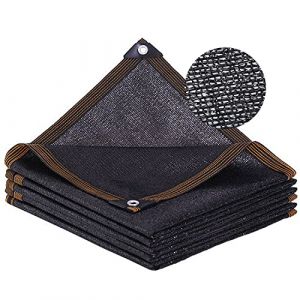 Filet d Ombrage, 3 x 3 m Filet Ombrage Exterieur, Noir Filet Ombrage, R&eacute;utilisable Filet Dombrage Ext&eacute;rieur, Filet Dombrage Convient aux Balcons Cours Toits Abris de Fleurs Entrep&ocirc;ts etc (shen zhen shi yu xiang ke ji you xian gong si, neuf)