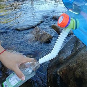 Cymwer Pi&egrave;ce de raccordement de tuyau, tuyau flexible extensible pour seau &agrave; eau, tuyau de robinet pour camping, pique-nique, tuyau d'arrosage extensible de 18 cm pour remplir votre r&eacute;servoir d'eau (Beautyfulhorese, neuf)