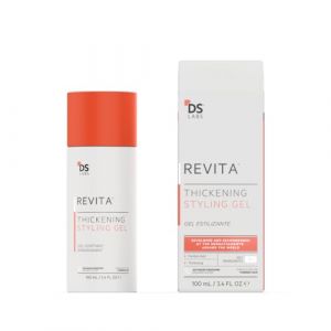 DS Labs Revita Gel Coiffant &ndash; Fixation Moyenne avec Ginseng, Zinc et Caf&eacute;ine, Apporte Volume, Renforce et Nourrit pour des Cheveux Plus Denses, 100mL (Salustore, neuf)