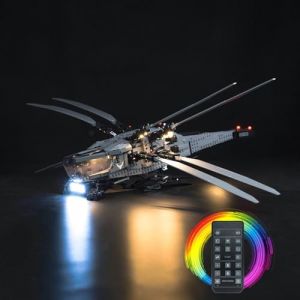 BrickBling Kit d'éclairage télécommandé pour Lego Dune Atreides Royal Ornithopter (Pas Lego), Ensemble d'éclairage LED pour Lego 10327 Dune Atreides Royal Ornithopter Creative Toys, DE-10327-P61602 (BrickBling Lighting, neuf)