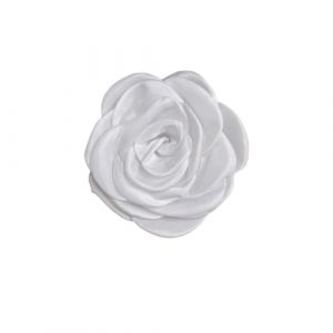 100 Mm Satin Cam&eacute;lia Fleur Grande Broche &Eacute;pinglettes &Agrave; La Main Tissu Fleur Broches Broche Pour F&ecirc;te De Mariage Pour Femmes Hommes Robe Costume V&ecirc;tements &Eacute;pingles &agrave; Cheveux Accessoires Bijoux(Blanc) (kokomao, neuf)