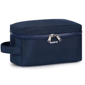 ECOHUB Trousse de Toilette Homme et Femme Trousse Maquillage pour Accessoires de Voyage Sac de Rasage avec Poches Humides et S&egrave;ches Garcon Vanity Voyage Imperm&eacute;able pour Rangement Cosm&eacute;tiques, Bleu (Ecohub Euro, neuf)